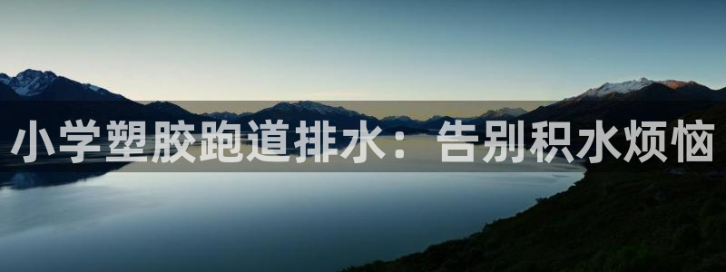 谈球吧能提现不：小学塑胶跑道排水：告别积水烦恼