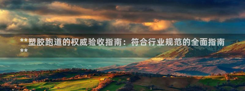 谈球吧怎么样：**塑胶跑道的权威验收指南：符合行业规范的全面指南
**