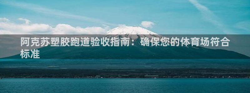 谈球吧真人：阿克苏塑胶跑道验收指南：确保您的体育场符合
标准