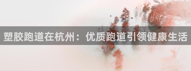 谈球吧入口：塑胶跑道在杭州：优质跑道引领健康生活