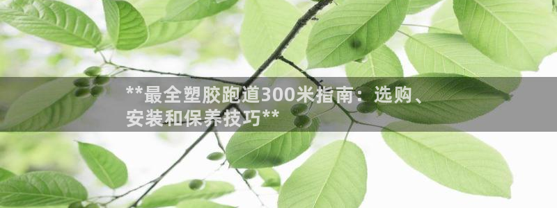 谈球吧官网在线入口手机版下载：**最全塑胶跑道300米指南：选购、
安装和保养技巧**