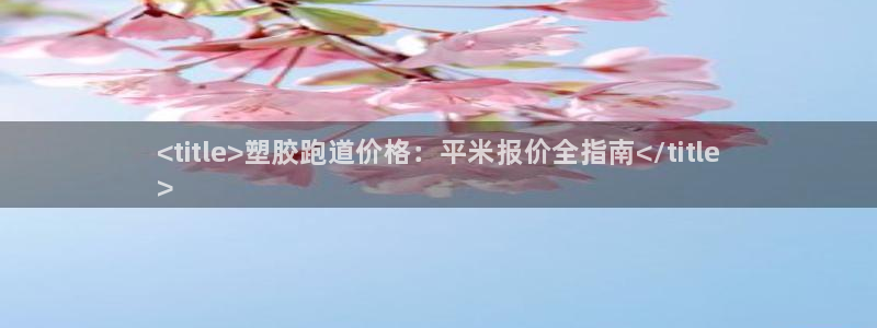 谈球吧-体育赛事：<title>塑胶跑道价格：平米报价全指南